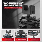 Pridefend Heavy Duty Adjustable Rifle Shooting Rest with Rigid Steel Frame,No Wobble & Non-Slip Shooting Rest for Stable, Sight in, Stability for Shooting Range & Outdoor