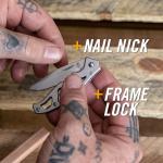 Gerber Gear Paraframe Mini Pocket Knife, 2.2" Fine Edge Small EDC Folding Knife with Safety Lock for Everyday Carry, Gifts for Men, Stainless Steel