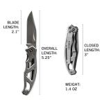 Gerber Gear Paraframe Mini Pocket Knife, 2.2" Fine Edge Small EDC Folding Knife with Safety Lock for Everyday Carry, Gifts for Men, Stainless Steel