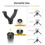 CVLIFE Shooting Rest Tripod Adjustable Height Shooting Tripod 6.3″or 7.9″, 360 Degree Rotation V Yoke Rifle Stand, Portable Aluminum Design for Target Shooting, Hunting and Outdoor Activities