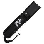 MTECH USA Officially Licensed USMC Fixed Blade Knife with Guard, 11.8 Inch Stainless Steel Blade, Textured Handle, Nylon Sheath with Lanyard, Tactical Outdoor Survival Knife (Tan)