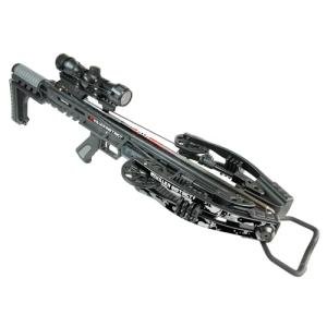 Killer Instinct TEMPR-X Crossbow Kit 405 FPS 195 LB Draw Weight - X CAM Synchronized Design with Lumix 4x32 Scope and Anti-Dry Fire Safety