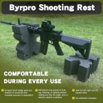 Byrpro X-Block Shooting Rest Multiple Sizes, Precision-Enhancing Rifle Rest, Recoil Reduction, Lightweight Shooting Block