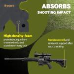 Byrpro X-Block Shooting Rest Multiple Sizes, Precision-Enhancing Rifle Rest, Recoil Reduction, Lightweight Shooting Block