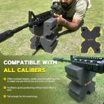 Byrpro X-Block Shooting Rest Multiple Sizes, Precision-Enhancing Rifle Rest, Recoil Reduction, Lightweight Shooting Block