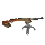 Highwild Shooting Rest Front Rest Adjustable Gun Rifle Rest for Outdoor Shooting and Hunting - Convenient Height Adjustment - with Front and Rear Rest Bag (Unfilled)