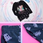 KPop Demon Hunters 2 Pc Pajamas Girls Teens 5–14 Yrs Officially Licensed T Shirt PJ Pants Huntrix Saja Boys Gifts for Girls (7-8 Years, Black Huntrix)