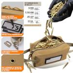 LIVANS Tactical Ammo Storage Pouch for Bullet 2-Pack Canvas Zipper Pouch Small Tool Bag Multi-Purpose Storage Organizer with ID Patch