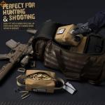 LIVANS Tactical Ammo Storage Pouch for Bullet 2-Pack Canvas Zipper Pouch Small Tool Bag Multi-Purpose Storage Organizer with ID Patch