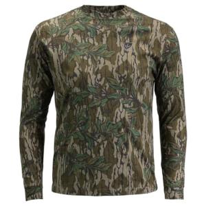 BLOCKER OUTDOORS Finisher Turkey Hunting Long-Sleeve Cotton Shirt (US, Alpha, Large, Regular, Regular, MO Greenleaf)