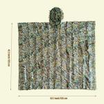 SCYLFEHDP Ghillie Suit, Gilly Suits for Men, Hunting Suit, 3D Leafy Camo, Hooded Cape, Camouflage, Bird Watching, Jungle Hunting, Halloween, Camping, Theme Decoration