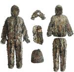 LYLPYHDP Ghillie Suit, Kids Adult 3D Leafy Camouflage Clothing, Camo Suit for Turkey Hunting, Hunting for Outdoor Game and Halloween