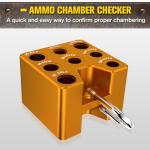 Ammo Checkers, Ammo Checker Cartridge Gauge, Accurate Size Ammo Checker Cartridge Gauge for Reloading, Ammunition Ammo Checkers with Snap Hook