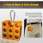 Ammo Checkers, Ammo Checker Cartridge Gauge, Accurate Size Ammo Checker Cartridge Gauge for Reloading, Ammunition Ammo Checkers with Snap Hook