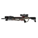 Barnett Explorer XP385 Veil Camo Hunting Crossbow - Fast, Lightweight, Compact, Premium Crossbow with Adjustable Buttstock, Triggertech Trigger, Rope Hold Groove, Side Mount Quiver