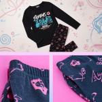 KPop Demon Hunters 2 Pc Pajamas Girls Teens 5–14 Yrs Officially Licensed T Shirt PJ Pants Huntrix Saja Boys Gifts for Girls (5-6 Years, Black Saja Boys)