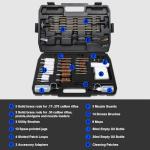 ANALIM 107pc Universal Gun Cleaning Kit for Pistol, Shotgun, Rifle, Handgun, Airgun, Revolver and Gun Accessories, Cleaning Kit withPortable Case, Brushes, Jags