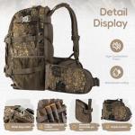 BLISSWILL Hunting Backpack Hunting Day Pack with rifle holder Hunting Gear Accessories gift for men(Rock Bark)