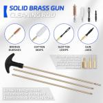 ANALIM 107pc Universal Gun Cleaning Kit for Pistol, Shotgun, Rifle, Handgun, Airgun, Revolver and Gun Accessories, Cleaning Kit withPortable Case, Brushes, Jags