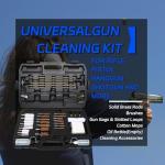 ANALIM 107pc Universal Gun Cleaning Kit for Pistol, Shotgun, Rifle, Handgun, Airgun, Revolver and Gun Accessories, Cleaning Kit withPortable Case, Brushes, Jags