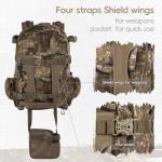 BLISSWILL Hunting Backpack Hunting Day Pack with rifle holder Hunting Gear Accessories gift for men(Rock Bark)