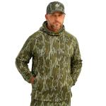 Nomad Men's Axe Camo Hoodie, Performance Hunting Sweatshirt, Mossy Oak Bottomland, Large
