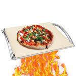 Skyflame Rectangular Ceramic Pizza Stone with Frame
