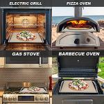Skyflame Rectangular Ceramic Pizza Stone with Frame