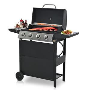 ARCLIS 4 Burner Propane Gas Grill with Side Shelves