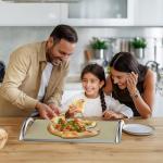 Skyflame Rectangular Ceramic Pizza Stone with Frame