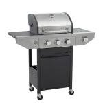 4 Burner Propane Gas Grill with Cart and Wheels