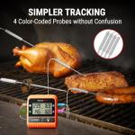 ThermoPro TP829 Wireless Meat Thermometer with 4 Probes
