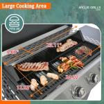 ARCLIS 4 Burner Propane Gas Grill with Side Shelves