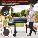 Realcook Charcoal Grill and Offset Smoker Combo