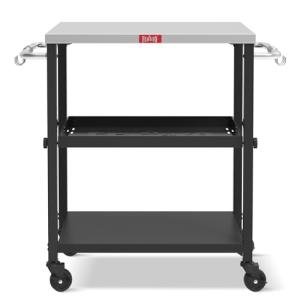 3-Tier Rolling Kitchen Cart for Indoor/Outdoor Use