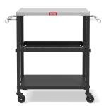 3-Tier Rolling Kitchen Cart for Indoor/Outdoor Use