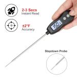 BRAPILOT Waterproof Instant Read Meat Thermometer