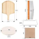 5-Piece Round Pizza Stone Set with Accessories