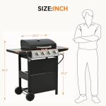 YIORTWO 4-Burner Propane Gas Grill - 40,000 BTU