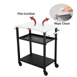 3-Tier Rolling Kitchen Cart for Indoor/Outdoor Use
