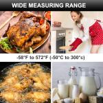 BRAPILOT Waterproof Instant Read Meat Thermometer