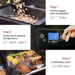 Z GRILLS ZPG 550B2 Wood Pellet Smoker & Grill