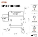 Z GRILLS ZPG 550B2 Wood Pellet Smoker & Grill