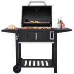 Royal Gourmet 24-Inch Charcoal Grill with Side Tables