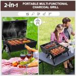 Portable Charcoal Grill - Mini Smoker for Outdoors