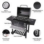Royal Gourmet 24-Inch Charcoal Grill with Side Tables