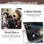 Portable Charcoal Grill - Mini Smoker for Outdoors