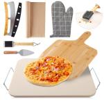 ZONZEST 8-Piece Pizza Stone Set for Grilling