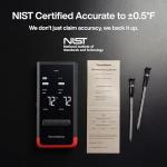 Bluetooth Meat Thermometer with Unlimited Range and 6 Sensors