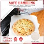 ZONZEST 8-Piece Pizza Stone Set for Grilling